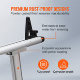 Truck Rack, 800 lbs Capacity, 17-29in Adjustable Height, Aluminum Ladder Rack for Truck with 8 Non-Drilling C-clamps, Heavy Duty Truck Bed Rack Two-Bar Set for Kayak, Surfboard, Lumber, Ladder